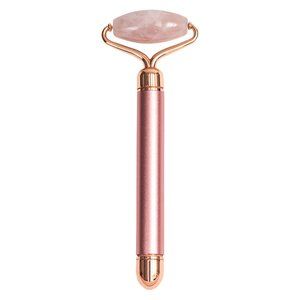 🆕 ZOE AYLA Vibrating Pink Rose Gold Quartz Roller Micro Vibrations